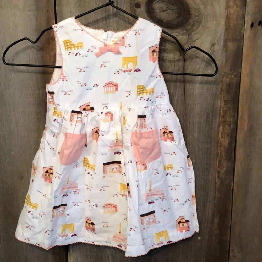 Gymboree White Travel Dress Size 12 - 18 months